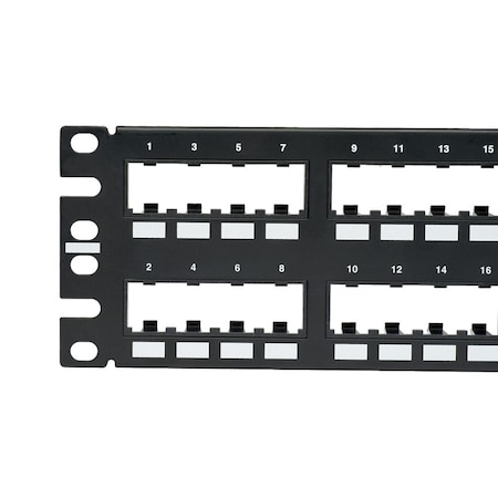 Panduit 48-Port Flush Mount Patch Panel with Ver CPP48FMVNSWBLY